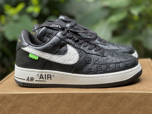 Original level_ Louis Vuitton _ Nike Air Force 1 Low Black Low League_ full code shipment_ 38_46-db30c55a